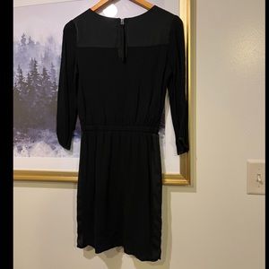 Satin Panel Black H&M Dress with Zip Back Women’s size 4